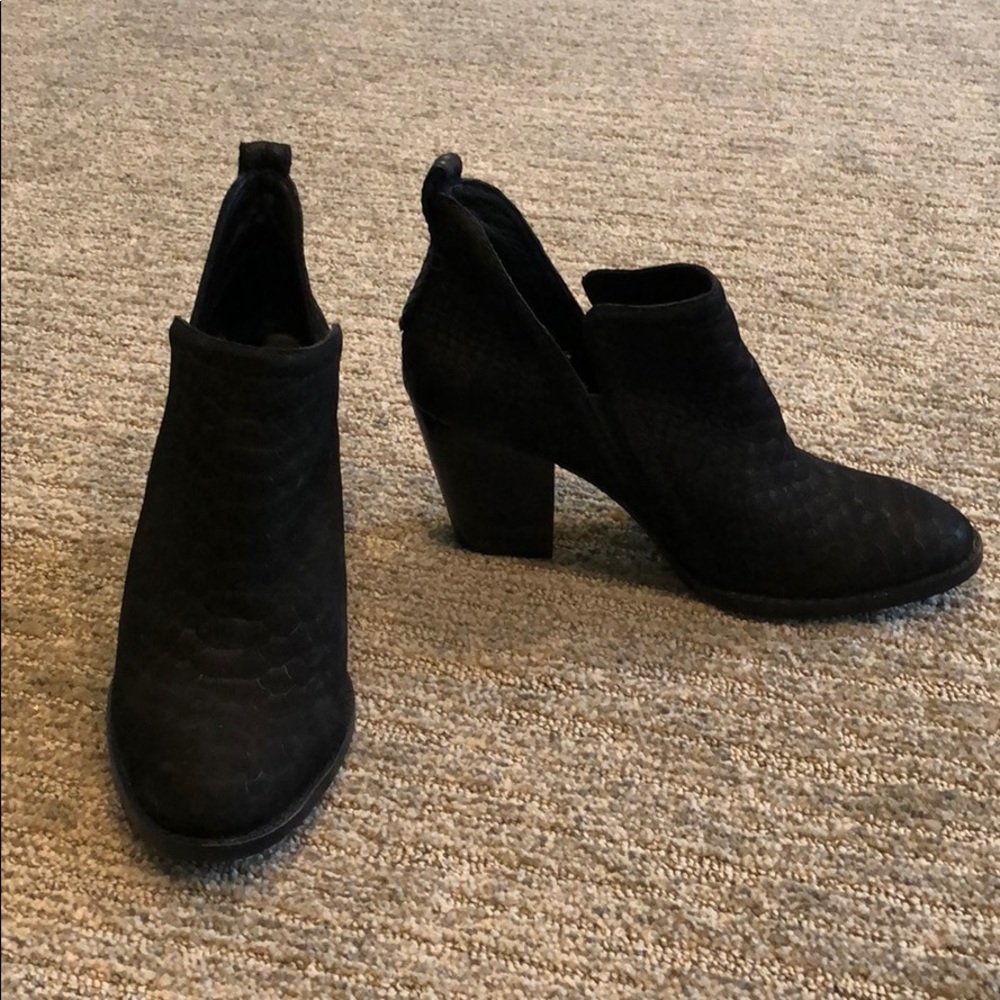 Jeffrey Campbell Rowlan Snakeskin Embossed Bootie - image 1